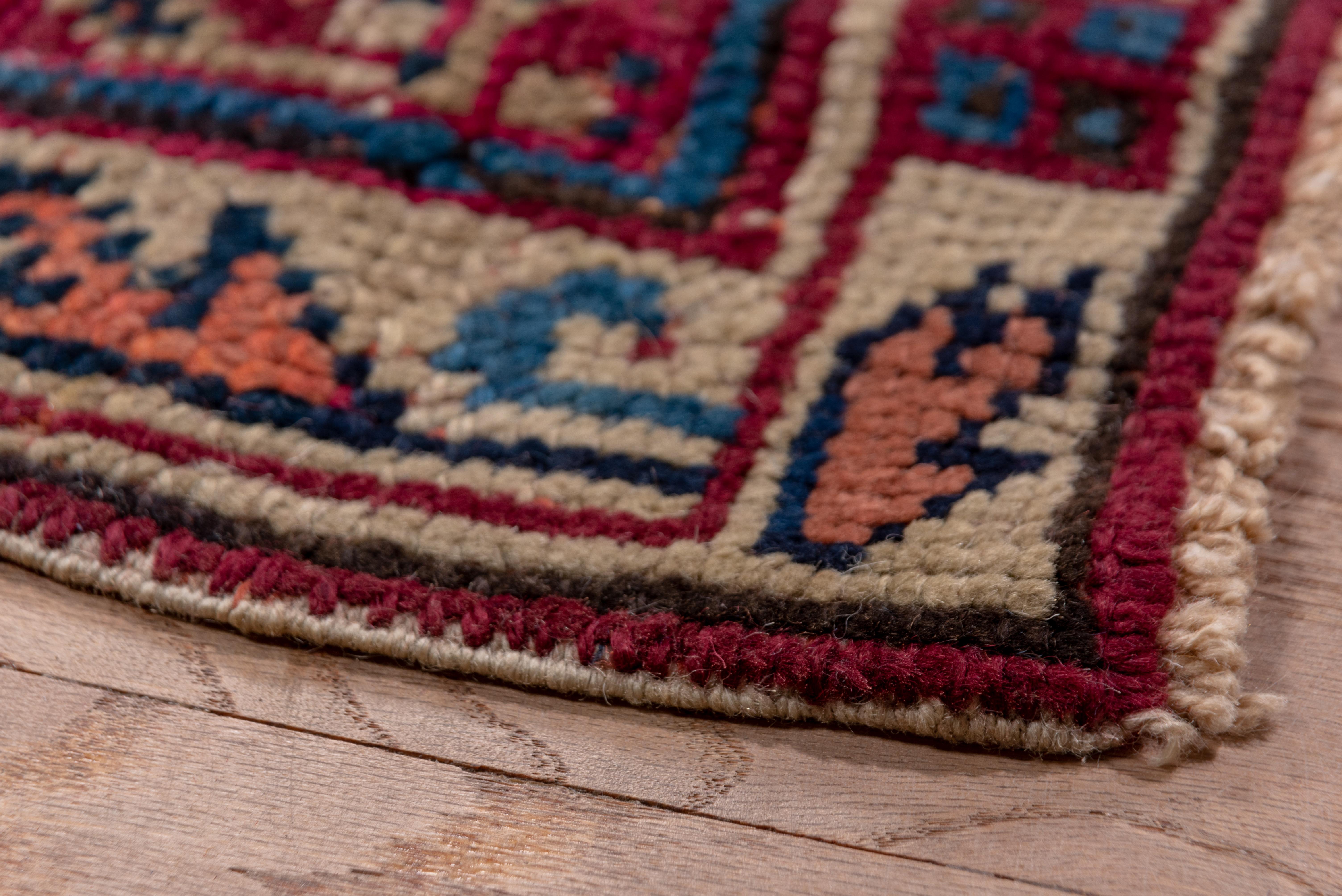 Magnifique tapis turc ancien d'Oushak, vers 1900 en vente 2