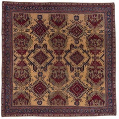 Magnifique tapis turc ancien d'Oushak, vers 1900