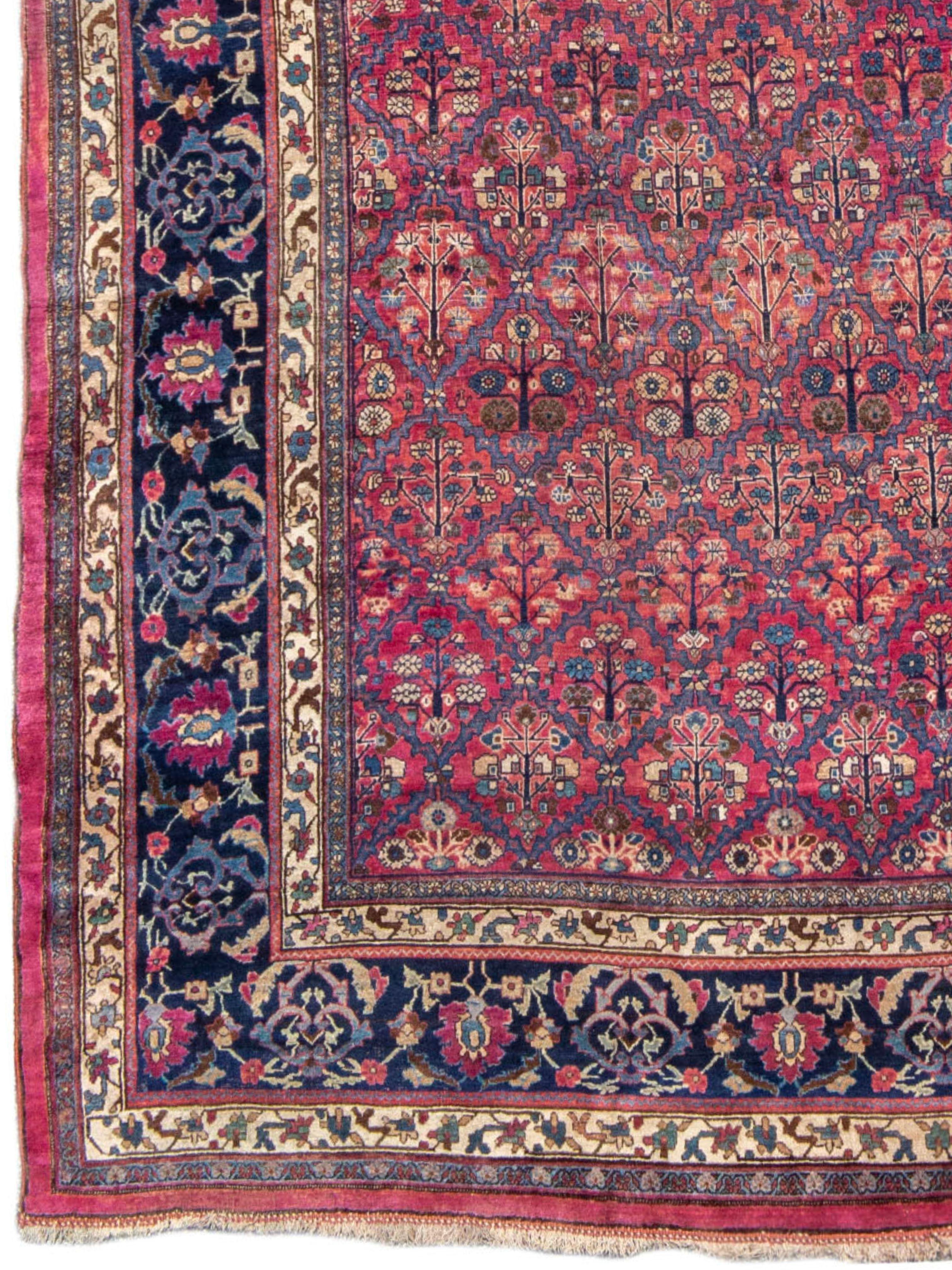 Rara alfombra persa bidjar de gran tamaño en excelente estado, c. 1900

Información adicional:
Dimensiones: 11'6