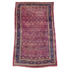 Rara alfombra persa bidjar de gran tamaño en excelente estado, c. 1900