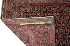 Rare Antique Persian Farahan Rug 158x300cm Herati Geometric Navy Rug 5x9 c.1900