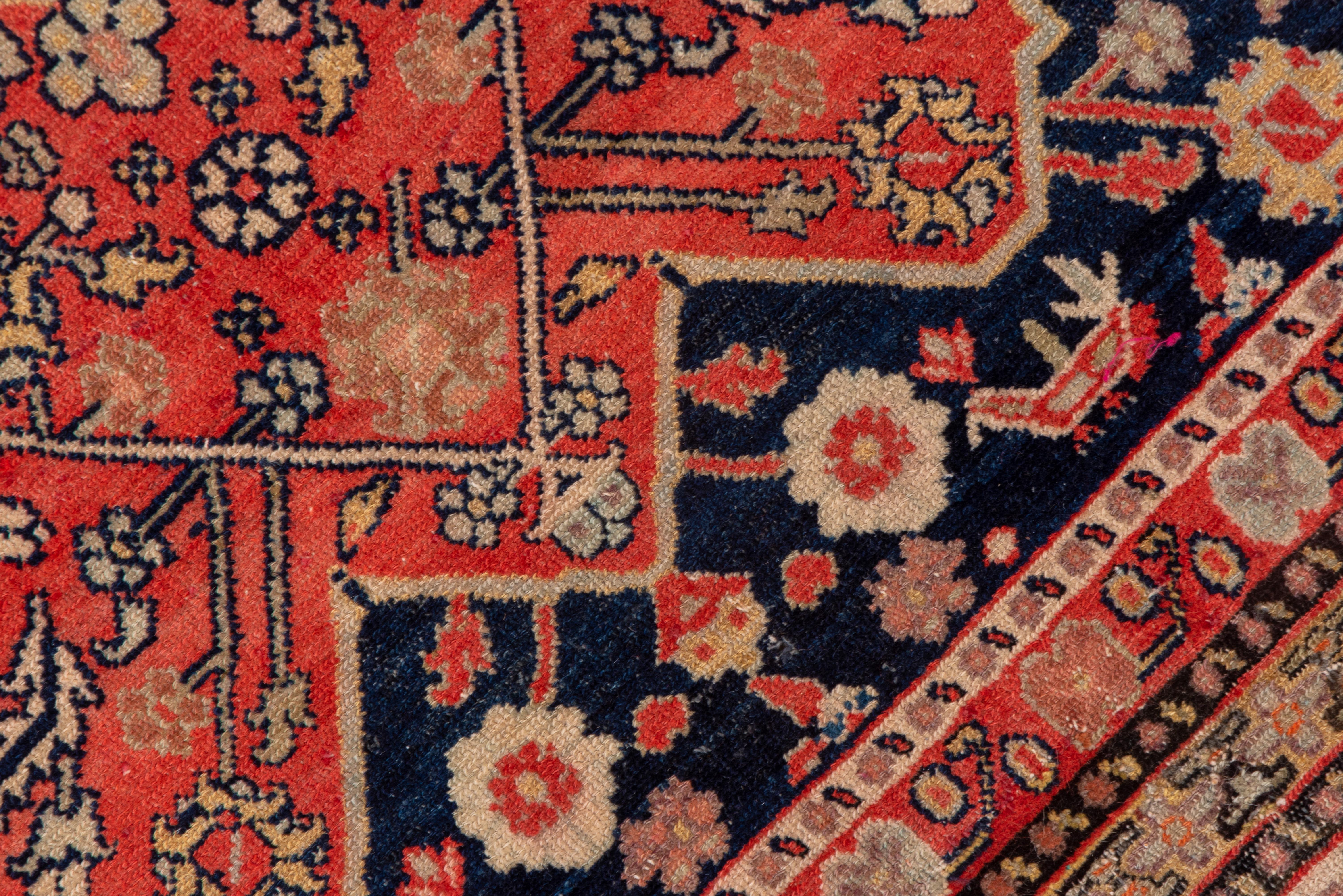 Early 20th Century Rare Antique Persian Senneh Rug, Bright Colors For Sale