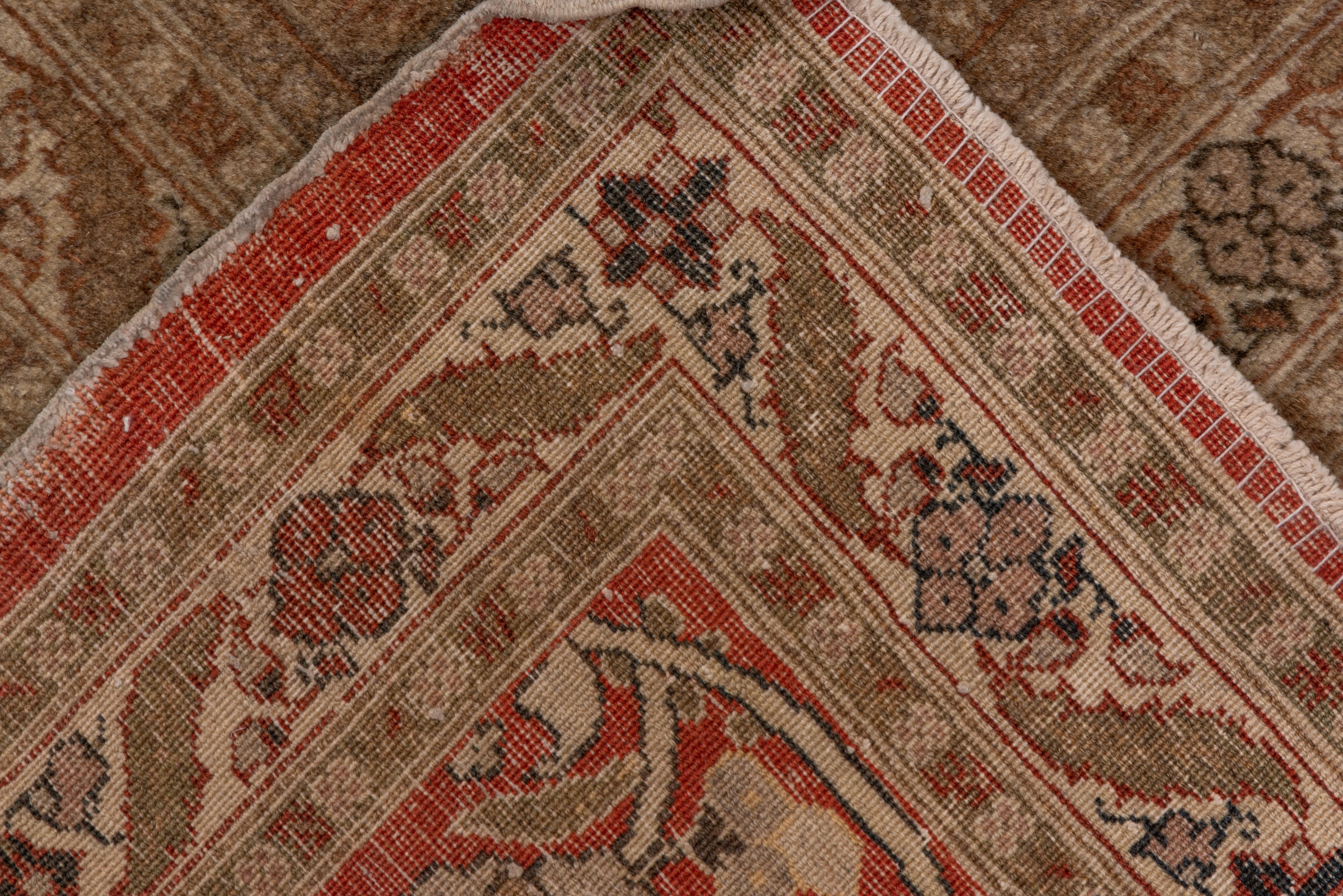 Seltener antiker persischer Täbriz-Teppich, um 1900 (Frühes 20. Jahrhundert) im Angebot