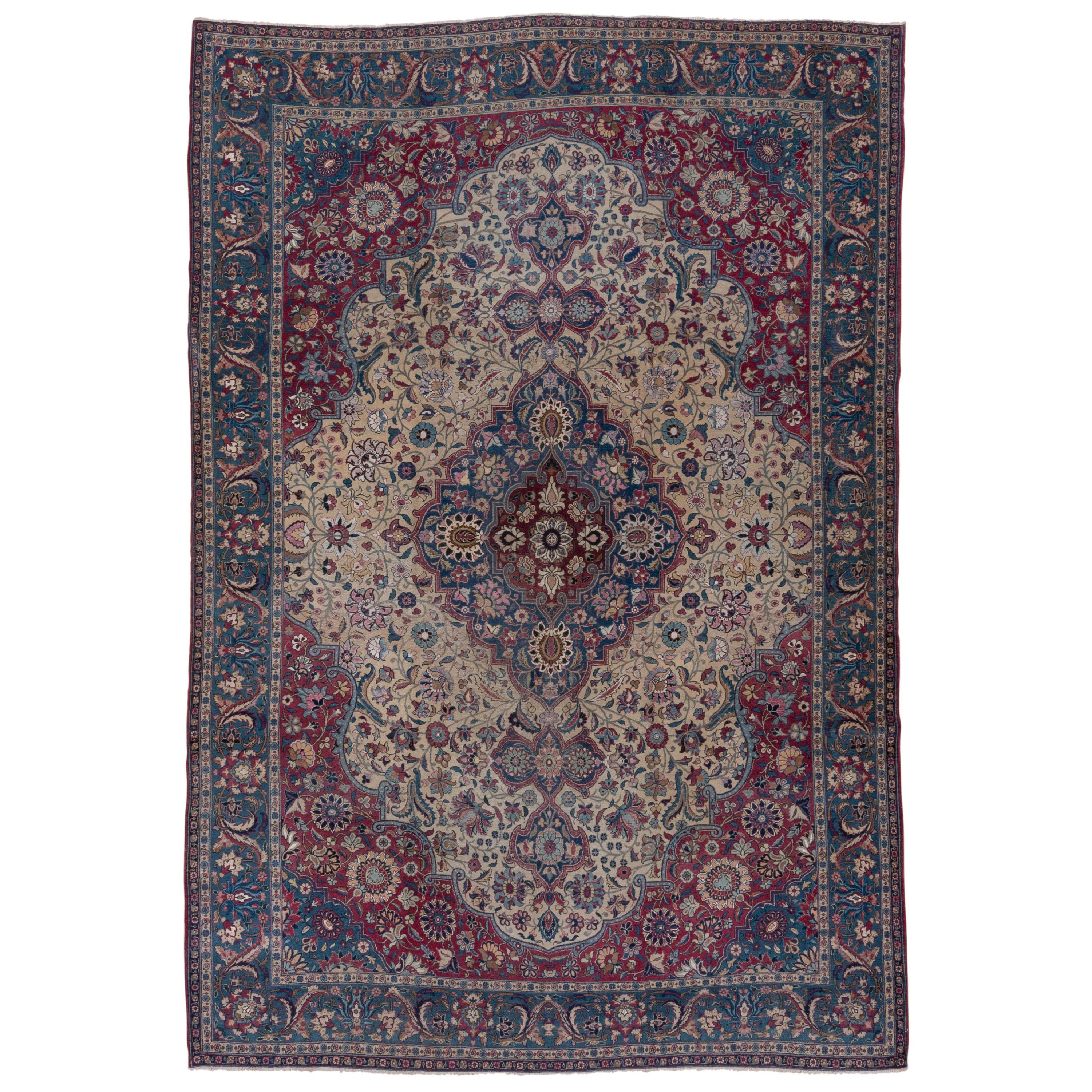 Antique Rugs, Persian Rugs, Very Rare Carpet from Tehran at 1stDibs