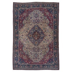 Rare Antique Persian Tehran Carpet