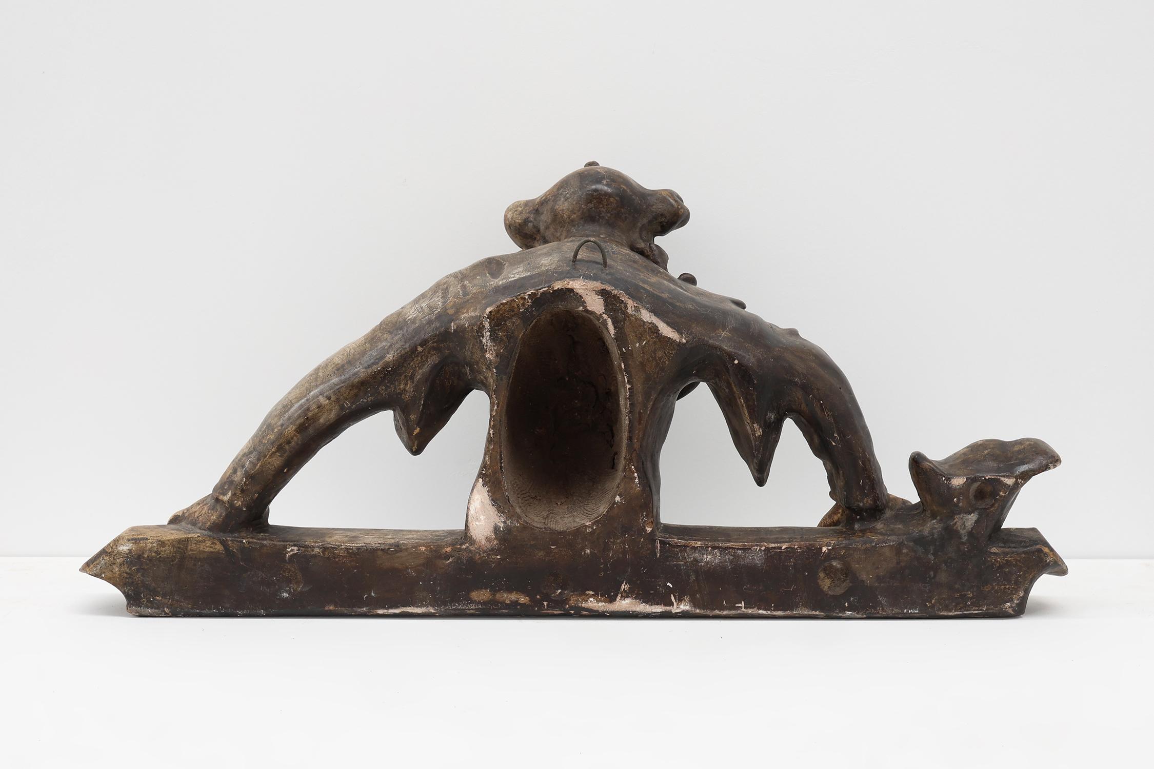 Rare statue ou sculpture ancienne en plâtre d'un bouffon ou d'un farceur, France ca. 1880 en vente 5