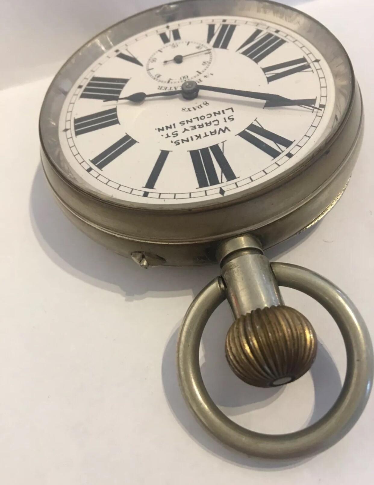 Rare Antique Quarter Repeater Big 'Goliath' Pocket Watch 4