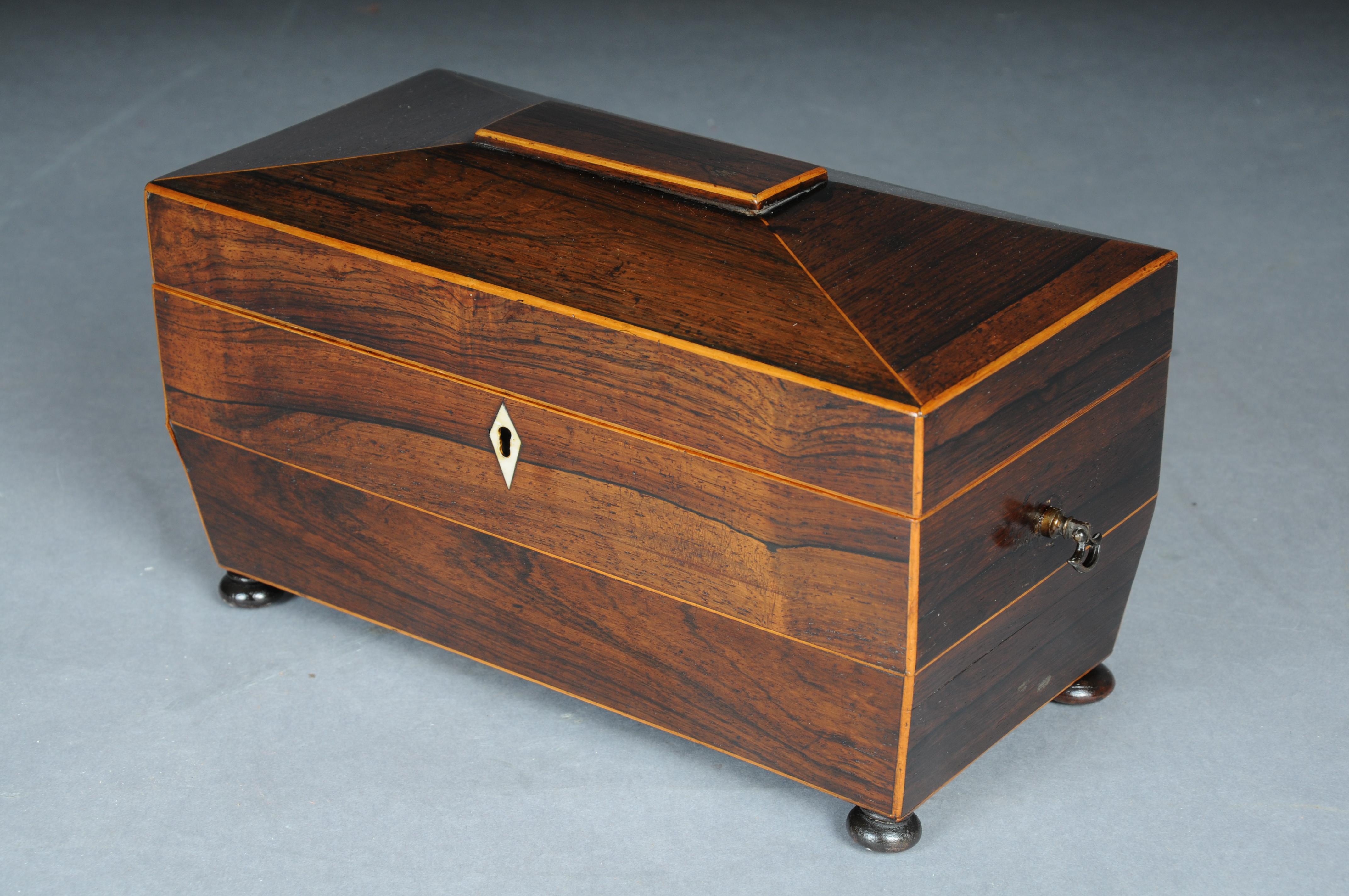 Seltene antike Regency-Schatulle/Box, um 1830, England im Zustand „Gut“ im Angebot in Berlin, DE