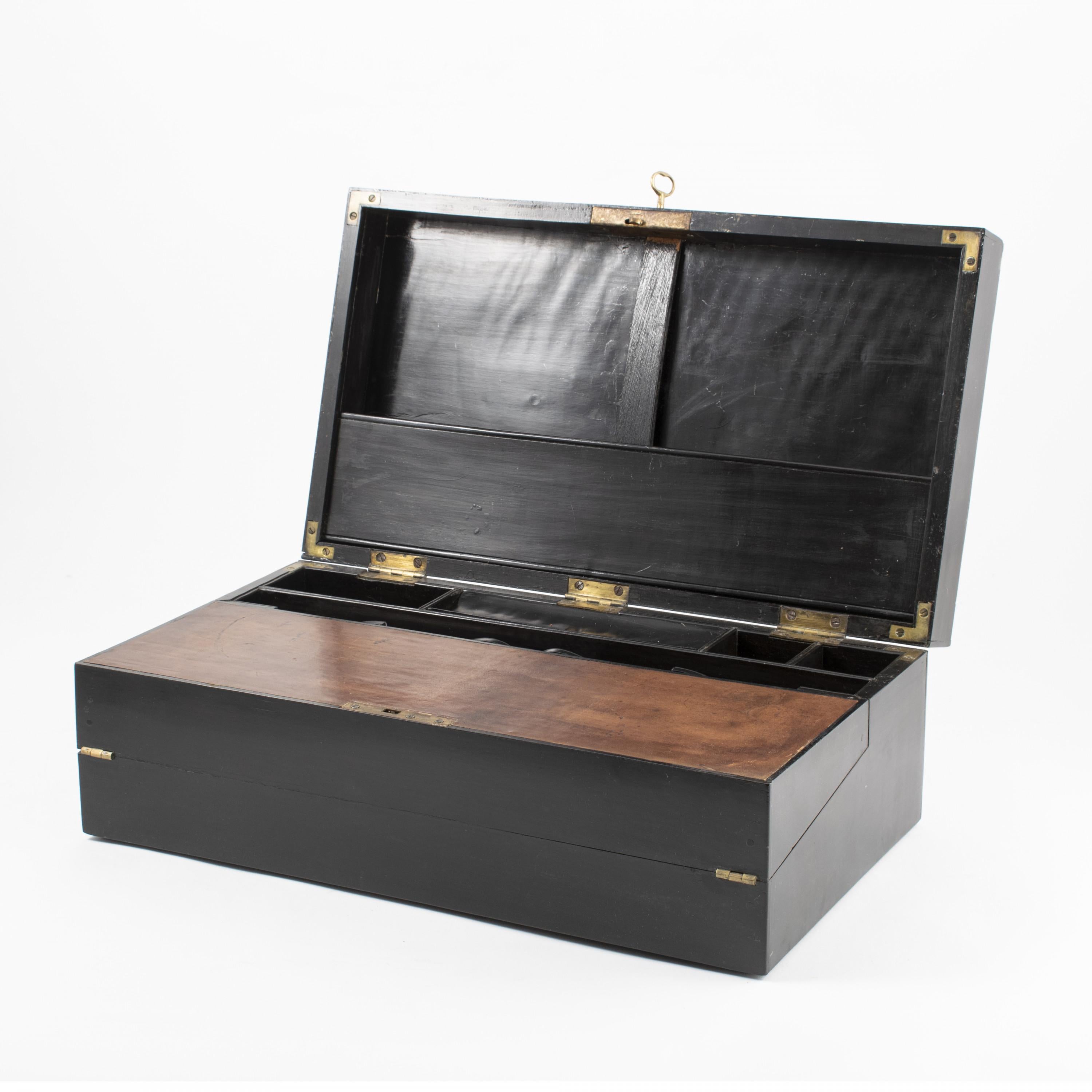 Rare Antique Regency Travelling Writing Box, English c 1810-1820 For Sale