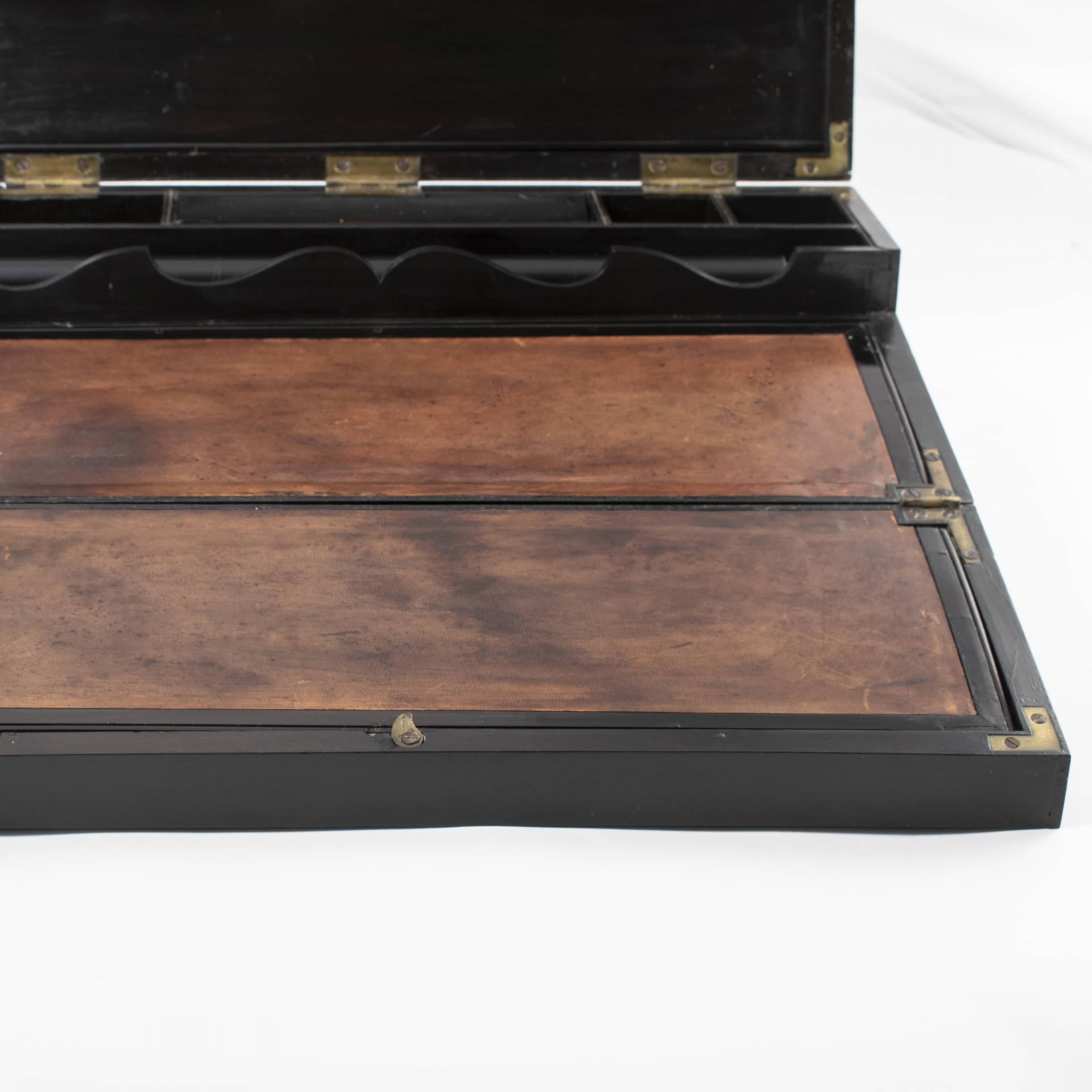19th Century Rare Antique Regency Travelling Writing Box, English c 1810-1820 For Sale