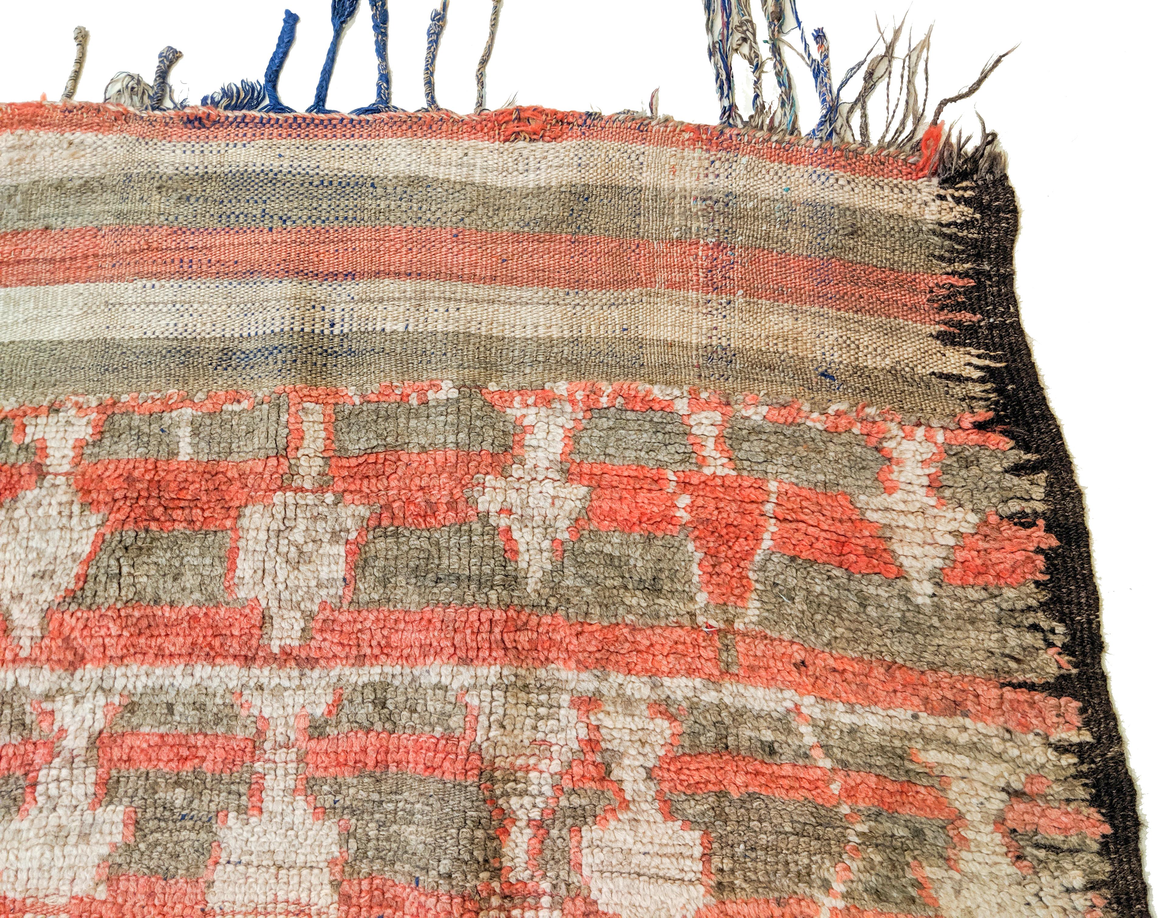 Early 20th Century Rare Antique Rehamna Moroccan Berber Rug