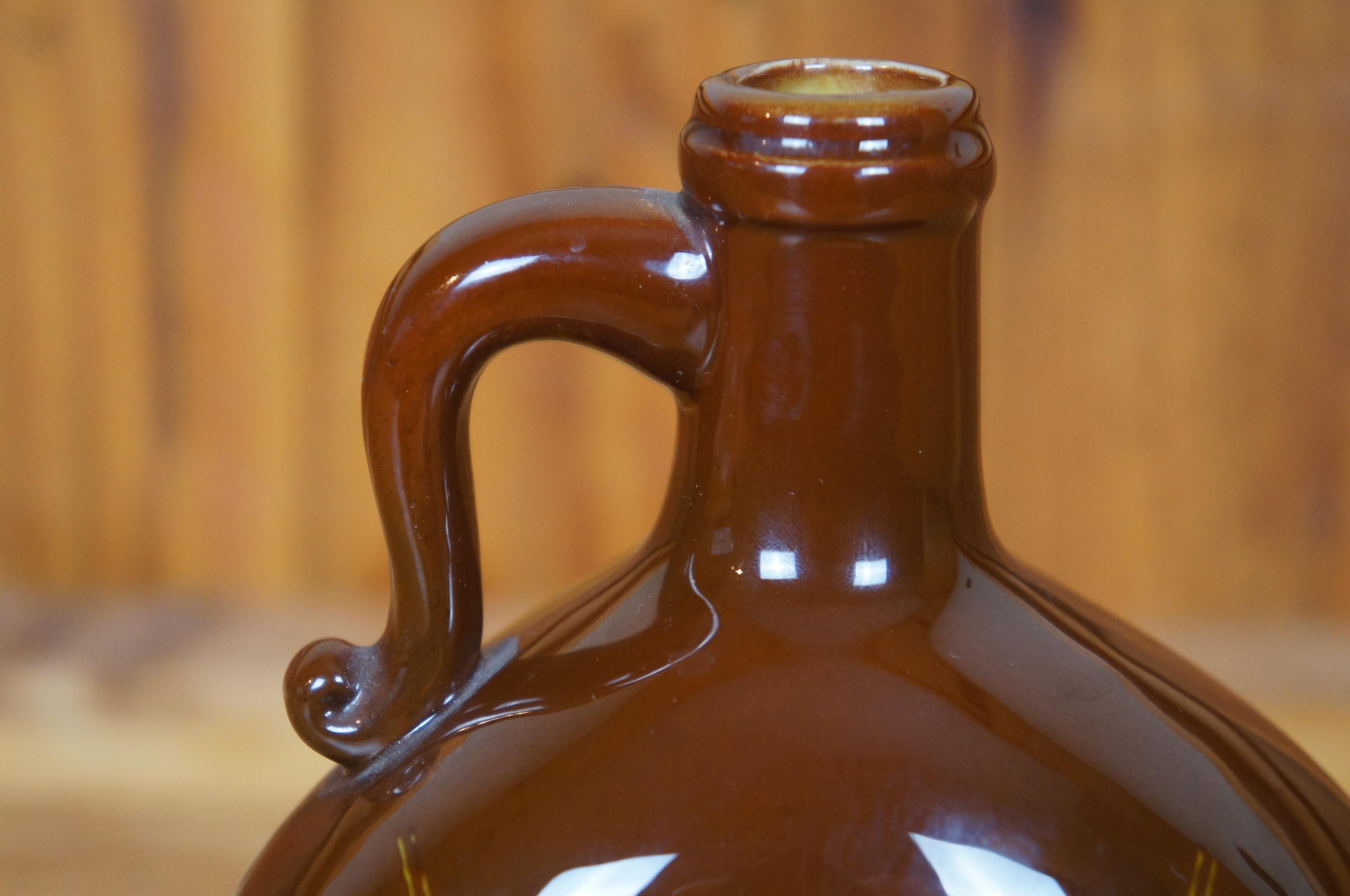 Seltener antiker Rookwood 1891 Edward P. Cranch Swinging Bear Pilgrim Flask Jug 6