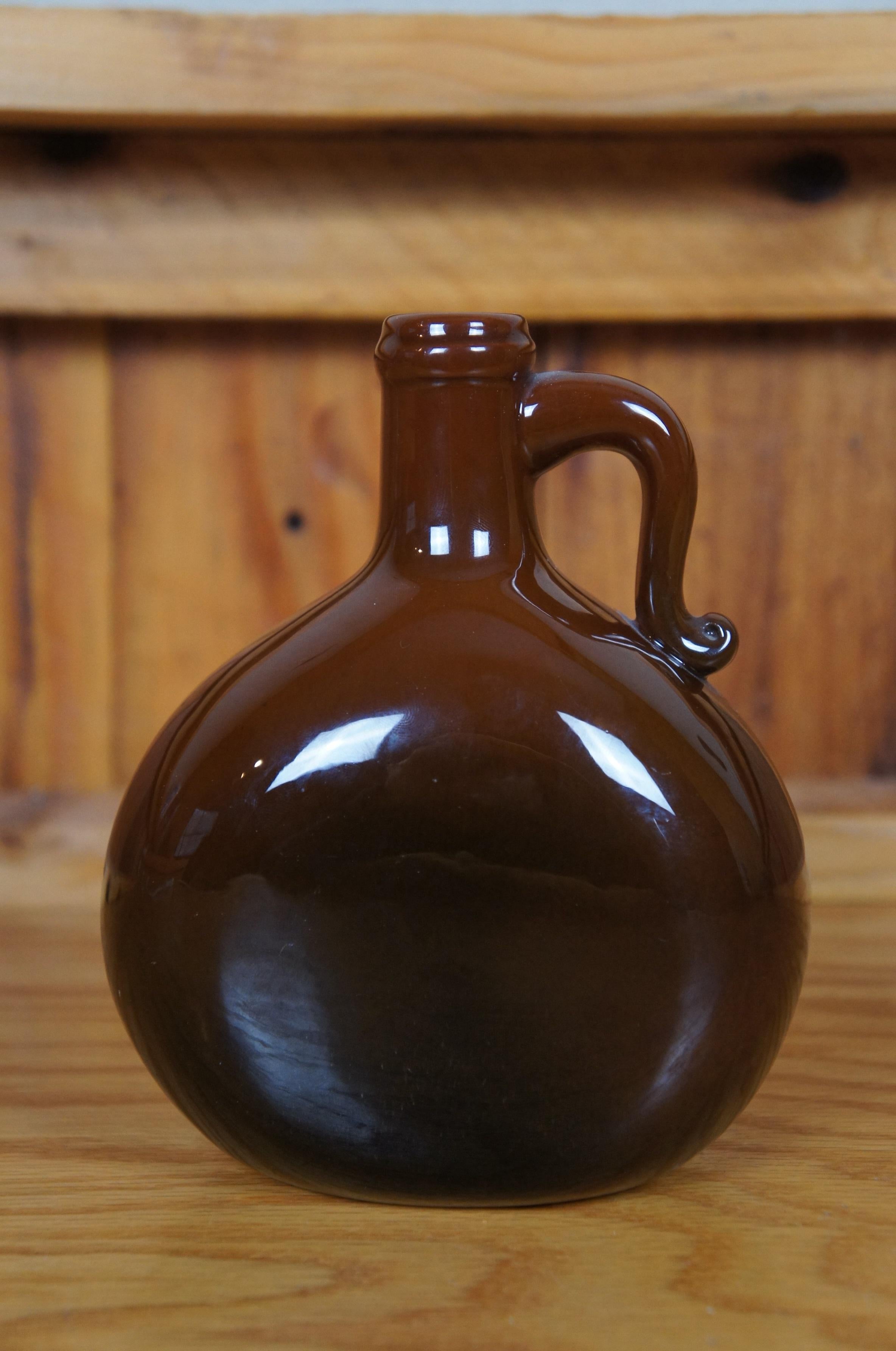 Seltener antiker Rookwood 1891 Edward P. Cranch Swinging Bear Pilgrim Flask Jug 6
