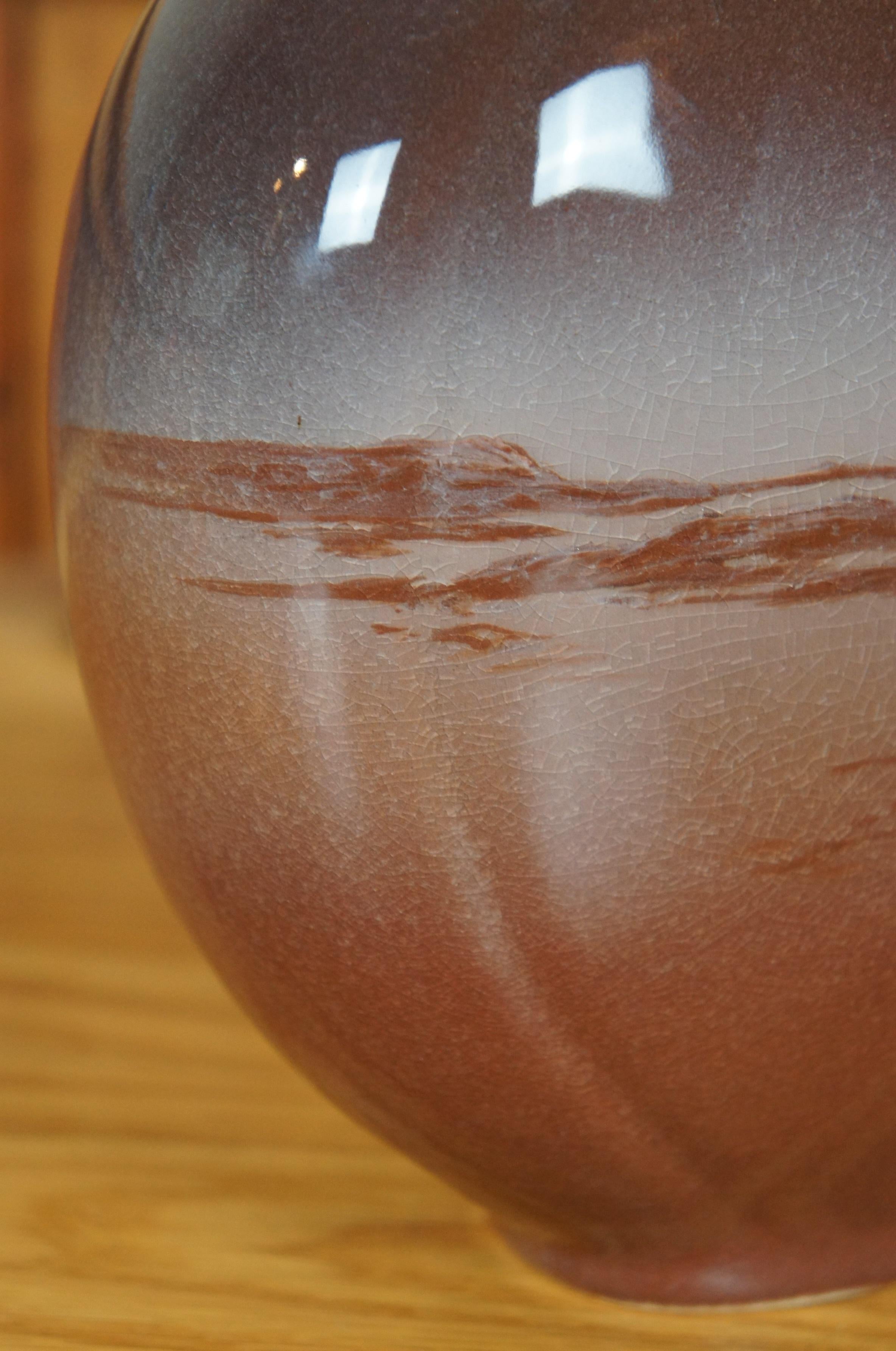 1896 Raro Antico Kataro Shirayamadani Alce Cervo Cuscino Vaso 8