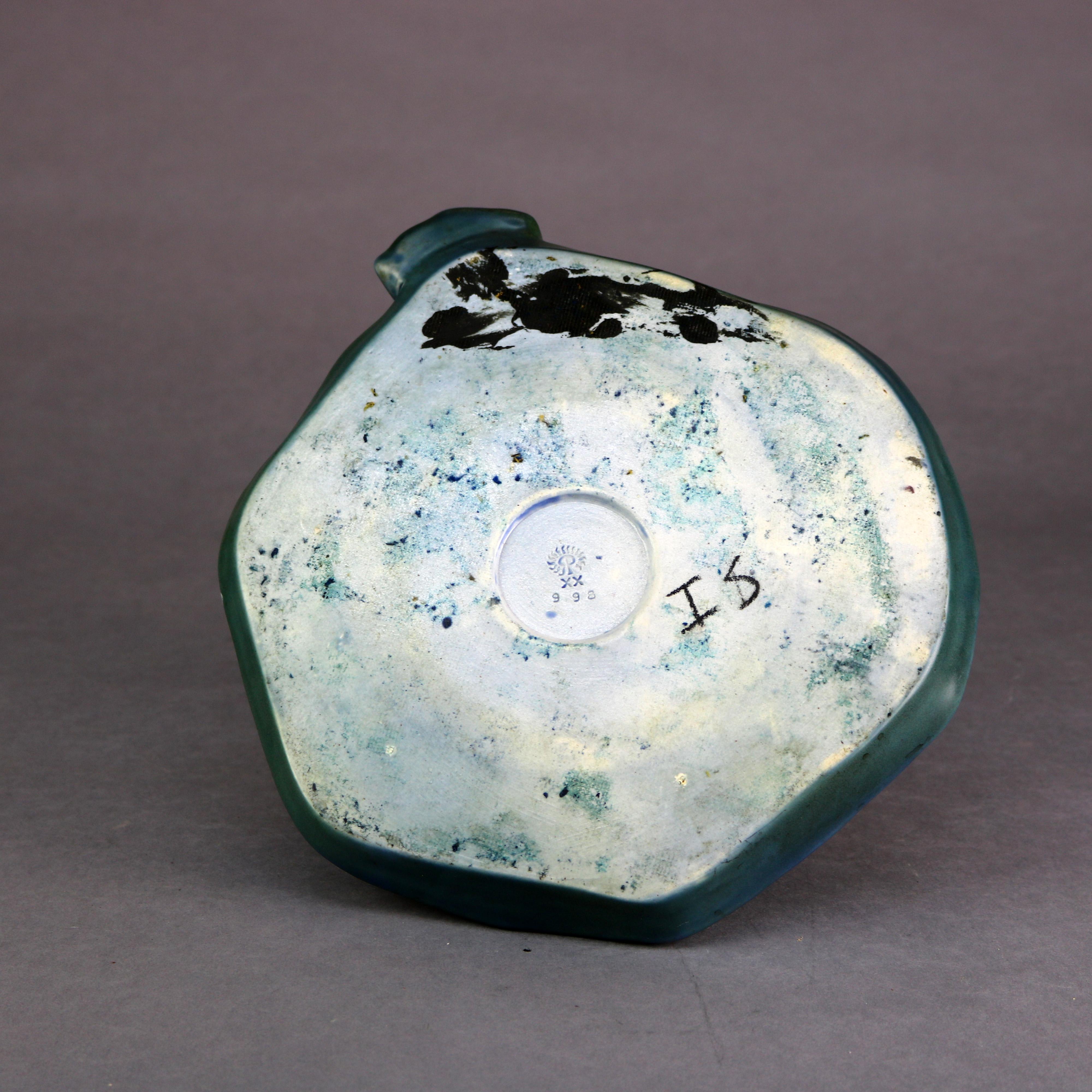 Rare Antique Rookwood Art Pottery Figural Bird Inkwell, Dated 1920 2