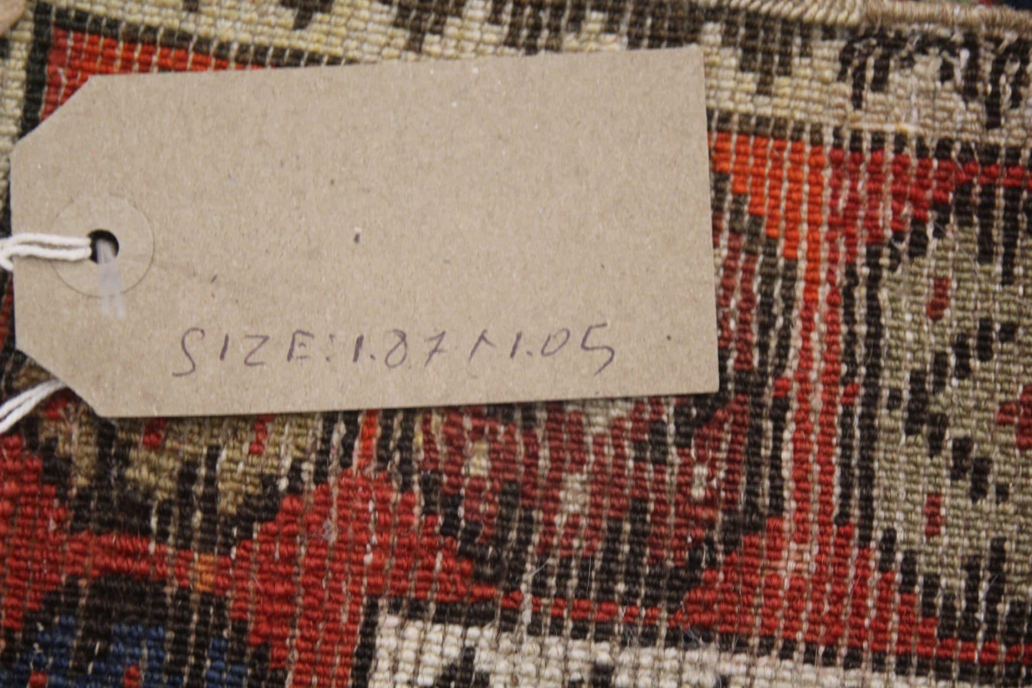 Rare Antique Rug Caucasian Medallion Rug Handmade Carpet from kuba Area 1