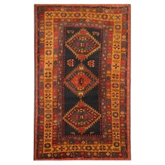 Seltener antiker kaukasischer orientalischer Teppich, handgefertigter Teppich aus der Shirvan-Region 