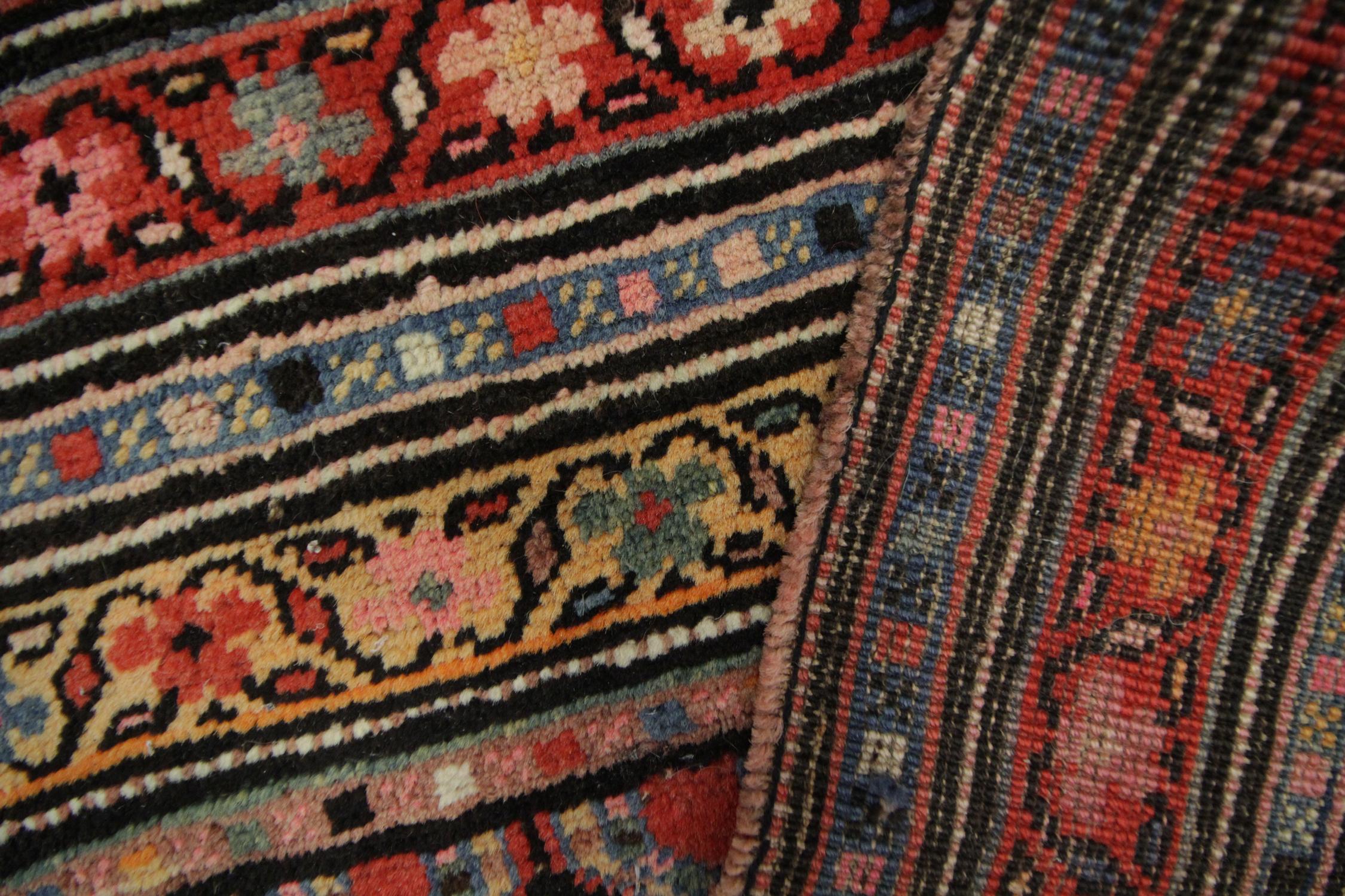 Rare Antique Rug Caucasian Rug Handmade Carpet Oriental Rugs for Sale For Sale 1