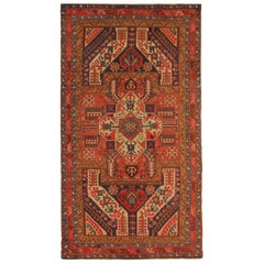 Rare Antique Rugs Elegant Geometric Red Rugs Dragon Traditional Kazak Rug Carpet