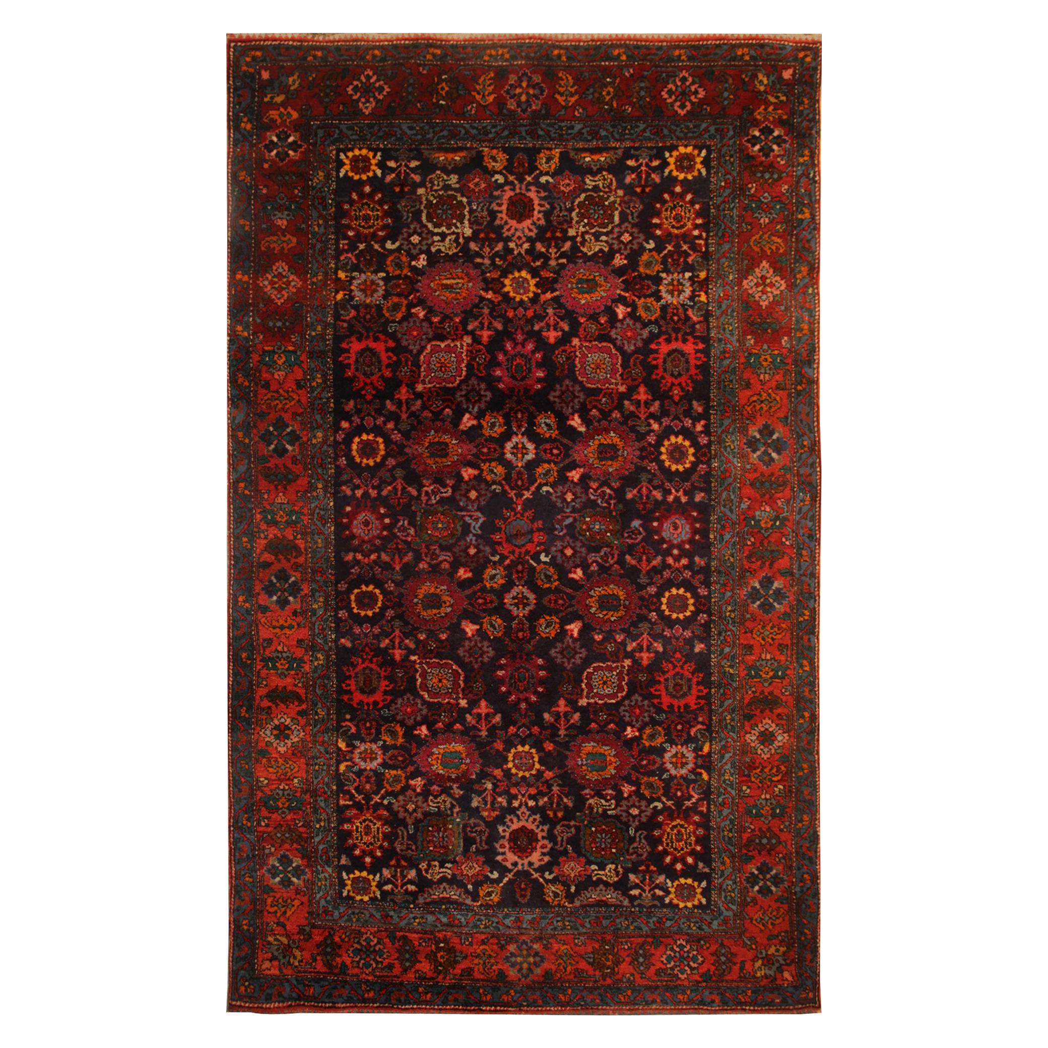 Rare Antique Rugs Irish Donegal Traditional Red Wool Carpet for Sale
