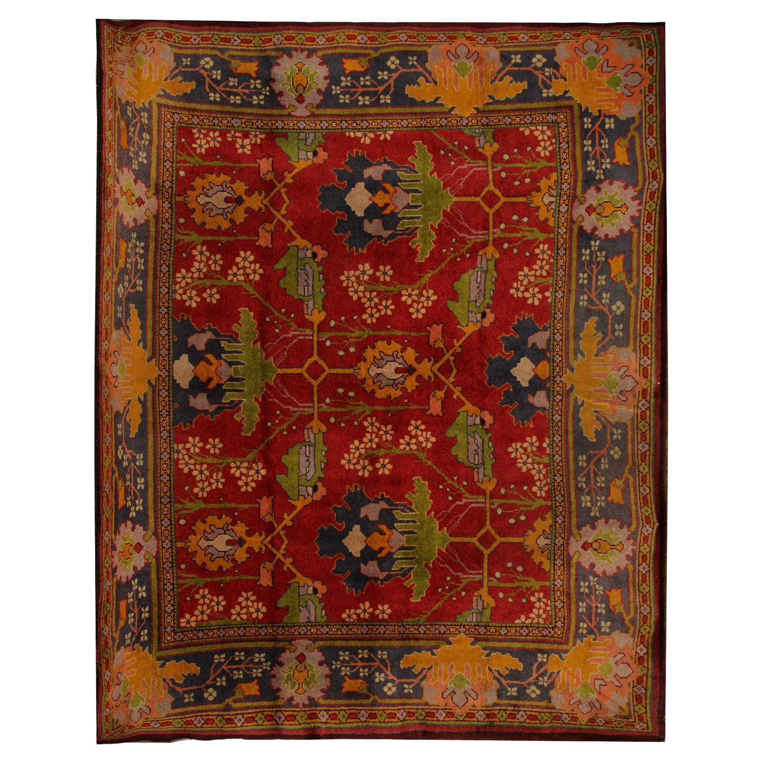 Art Nouveau Irish Donegal Rug / Carpet at 1stDibs donegal carpet