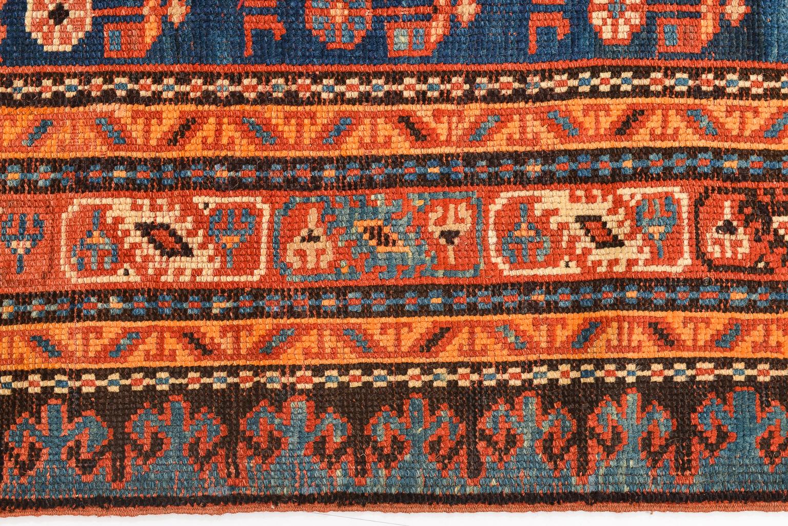 Early 20th Century Rare Antique Dated Long Caucasian KARABAGH Runner  For Sale