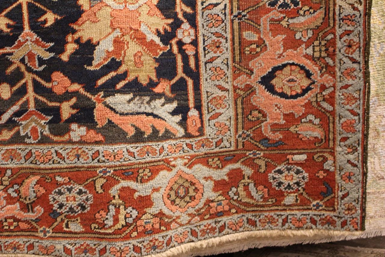 Heriz Serapi Rare tapis ancien Serapi Heriz en vente
