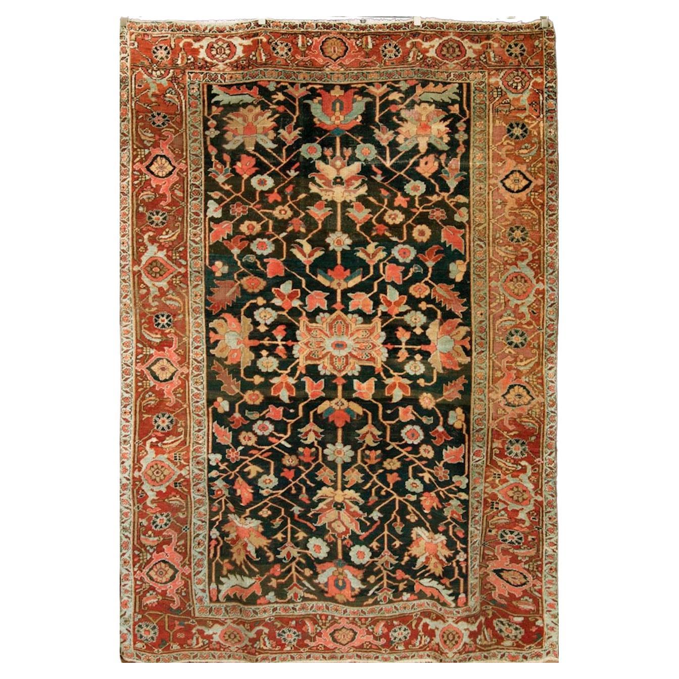 Rare tapis ancien Serapi Heriz