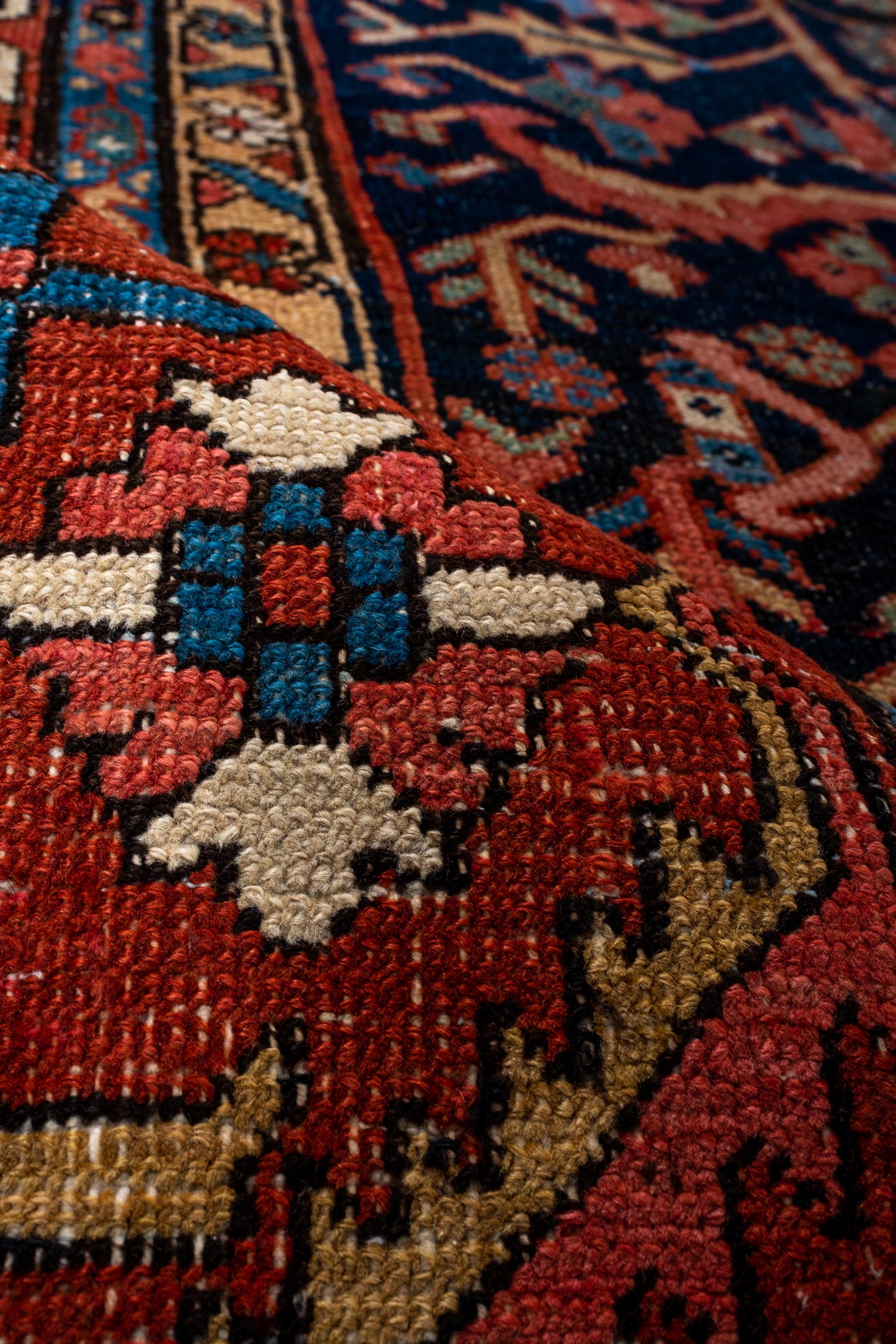 Wool Rare Antique Serapi Rug For Sale