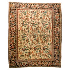 Raro tappeto antico Serapi