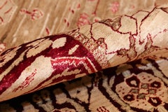 Rare Antique Silk Agra Rug. Size: 5 ft 9 in x 6 ft (1.75 m x 1.83 m)