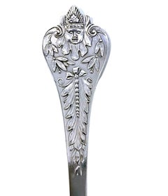 Rare Antique Silver Jester Figural Head Spoon, Birmingham 1910 Elkington