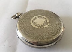 Rare Antique Silver Pocket / Stop Watch Signed John Johnson Preston