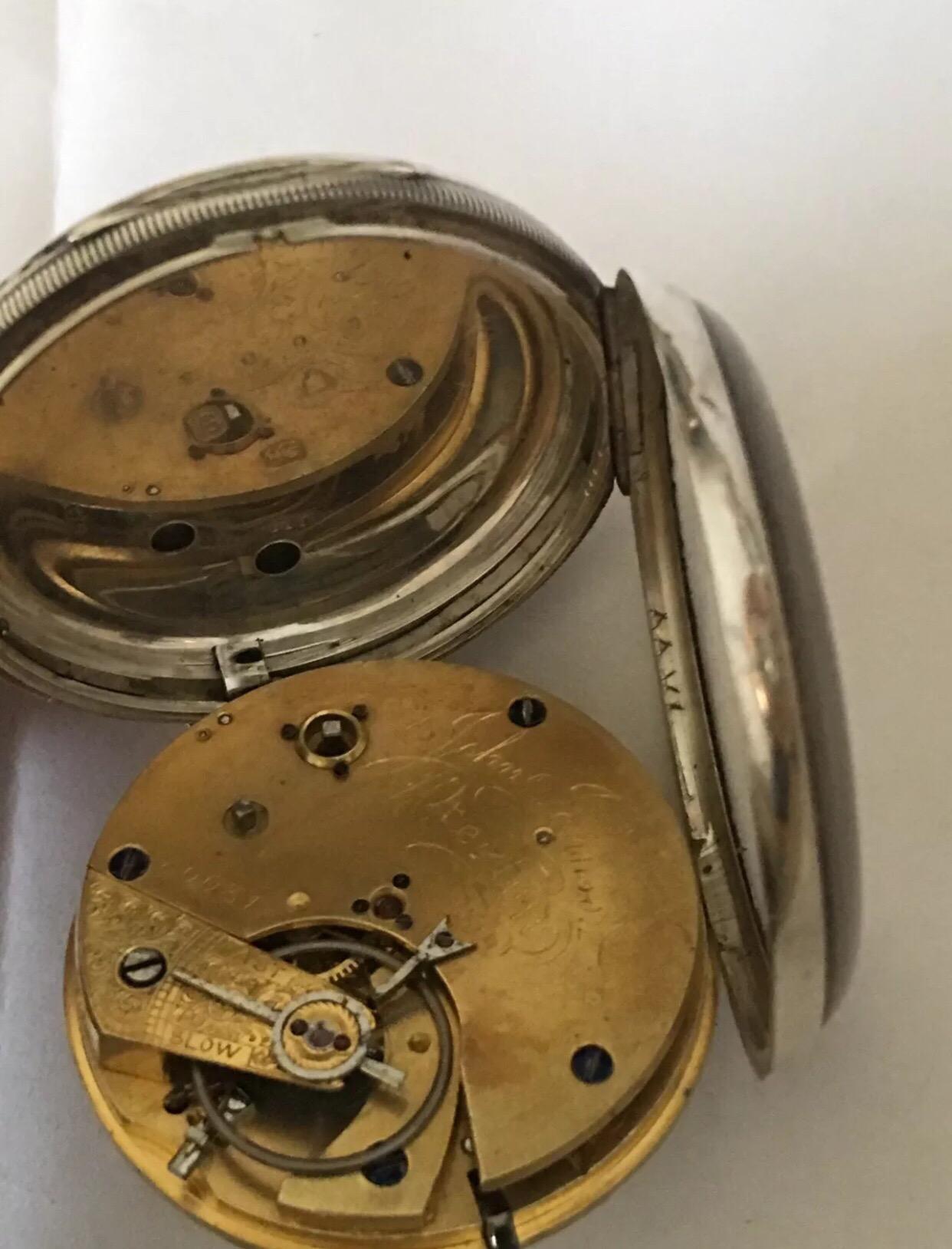 old silver pocket watch