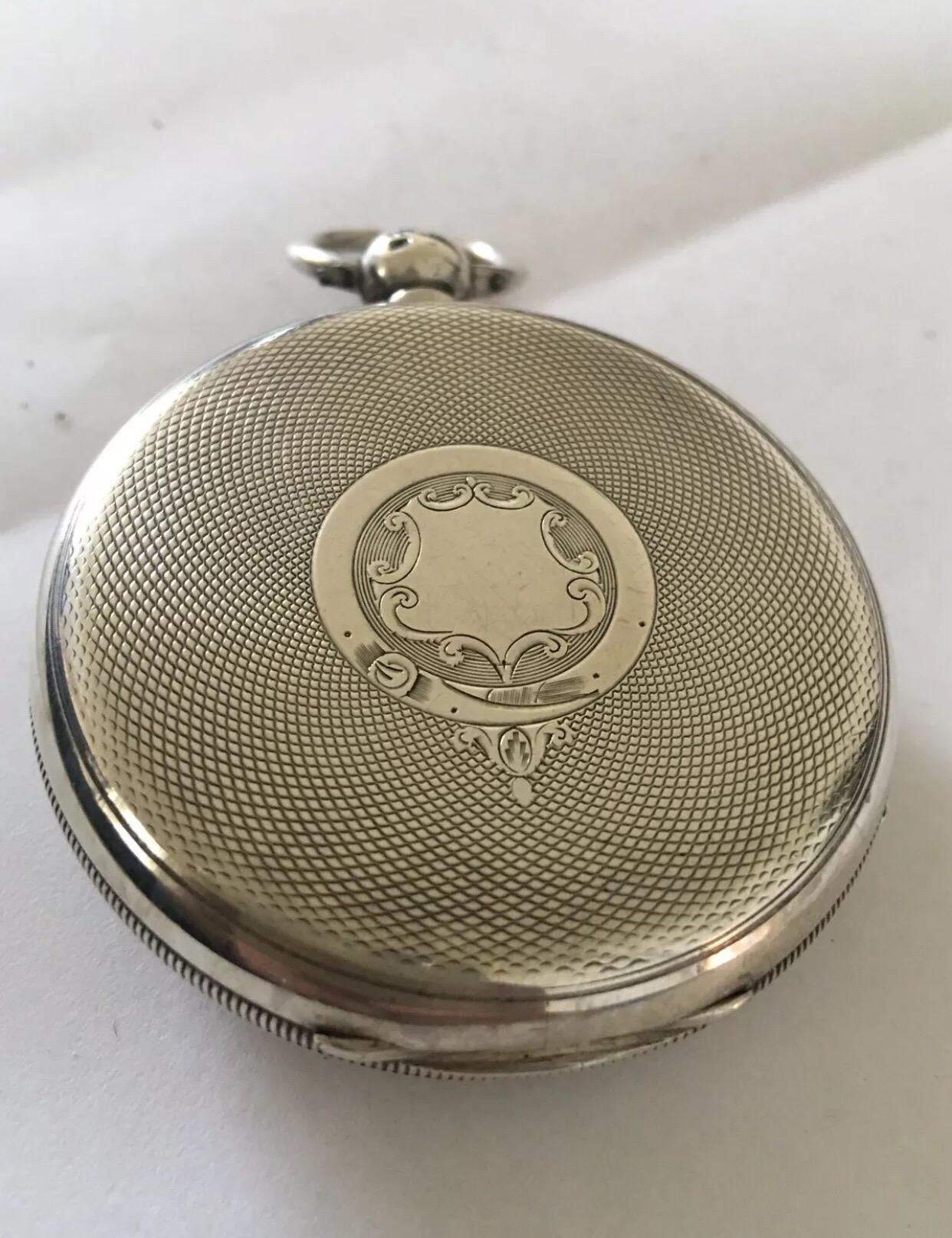 Rare Antique Silver Pocket / Stop Watch Signed John Johnson Preston For Sale 2