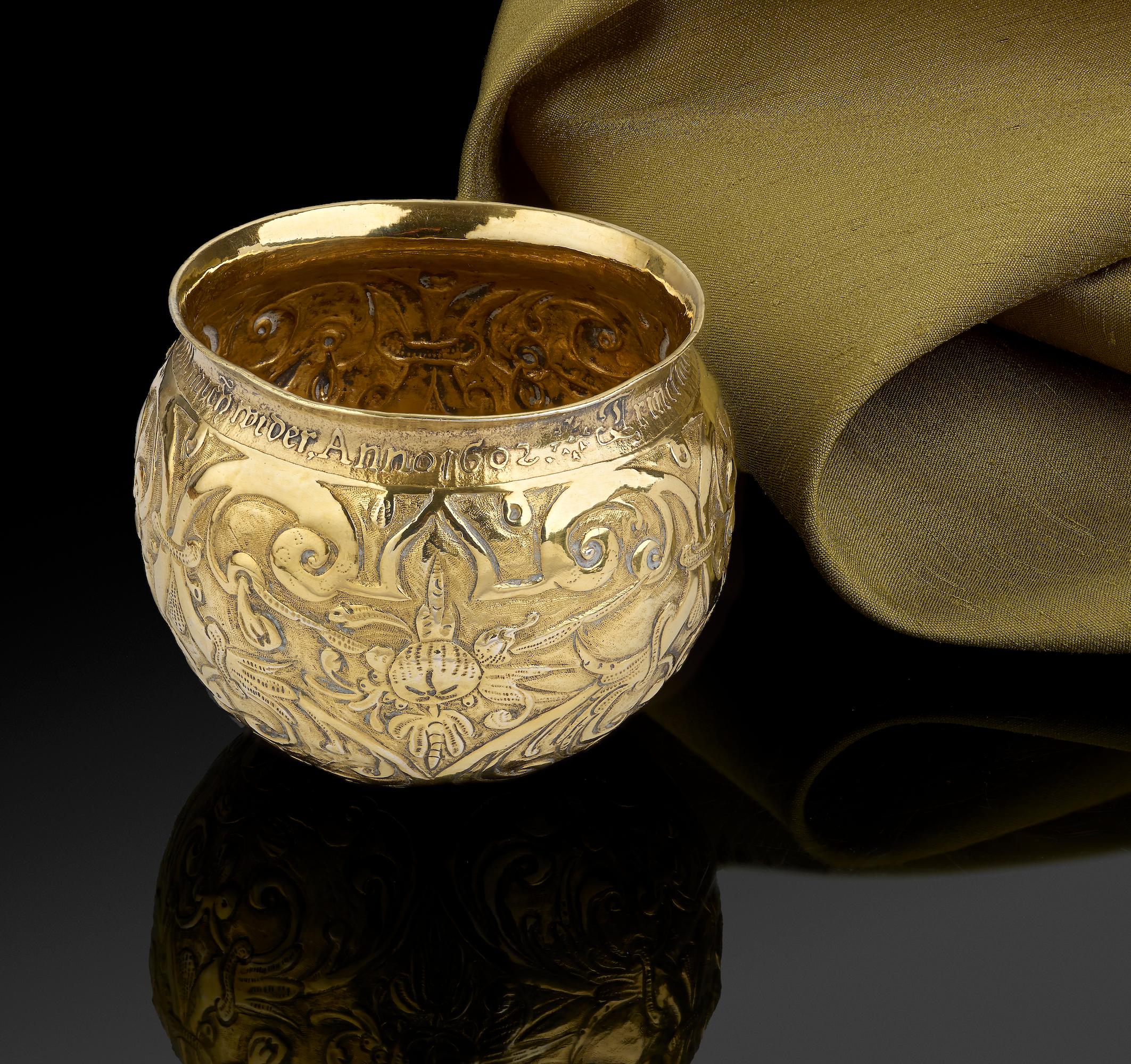 17th Century Rare Antique Silver Tumbler Cup, circa 1600 For Sale