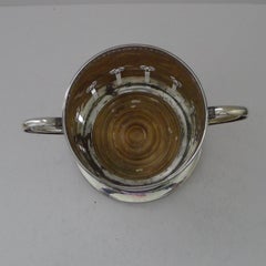 Rare Antique Solid Sterling Silver Coaster / Bottle Holder - Edwardian