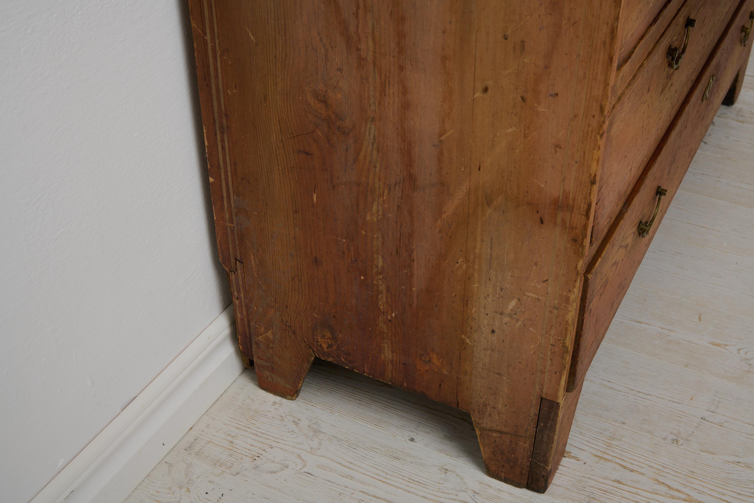 Rare Antique Swedish Secretary Desk in Folk Art from Northern Sweden For Sale 8