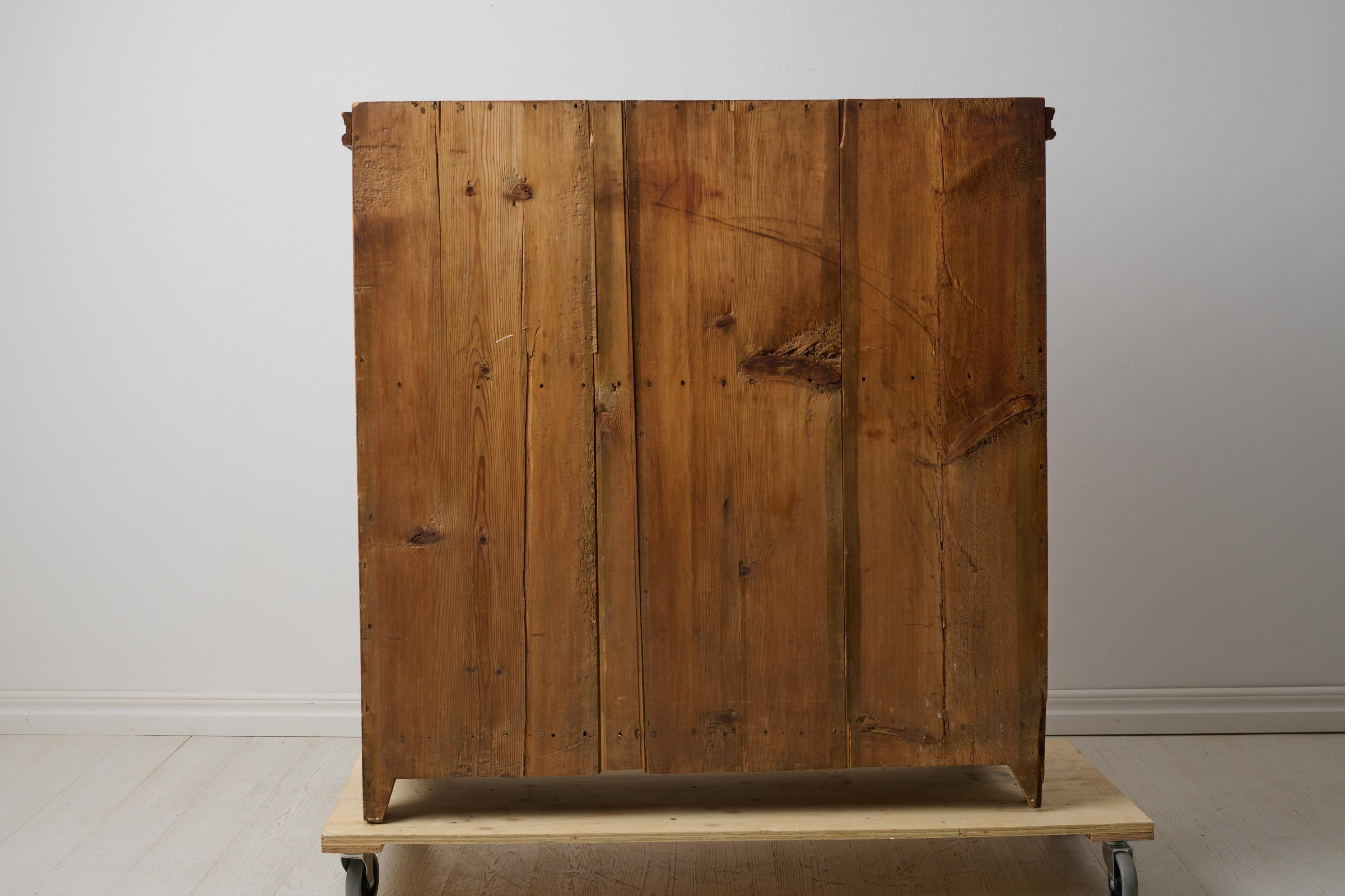 Rare Antique Swedish Secretary Desk in Folk Art from Northern Sweden For Sale 10