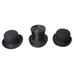 Rare Antique Three Top Hats: Incredible Collection (also Individually)