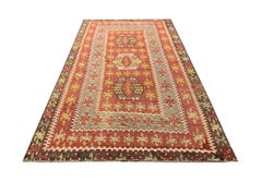 Rare Turkish Kilim Rug, Antique Geometric Anatolian Kilims