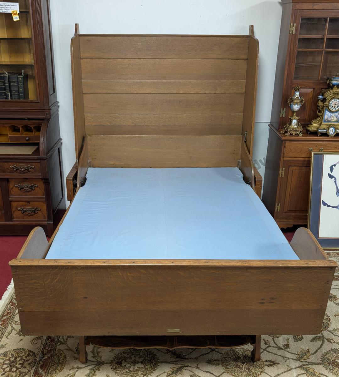 19th Century RARE Antique Victorian Windsor Folding Full Size Oak For Sale