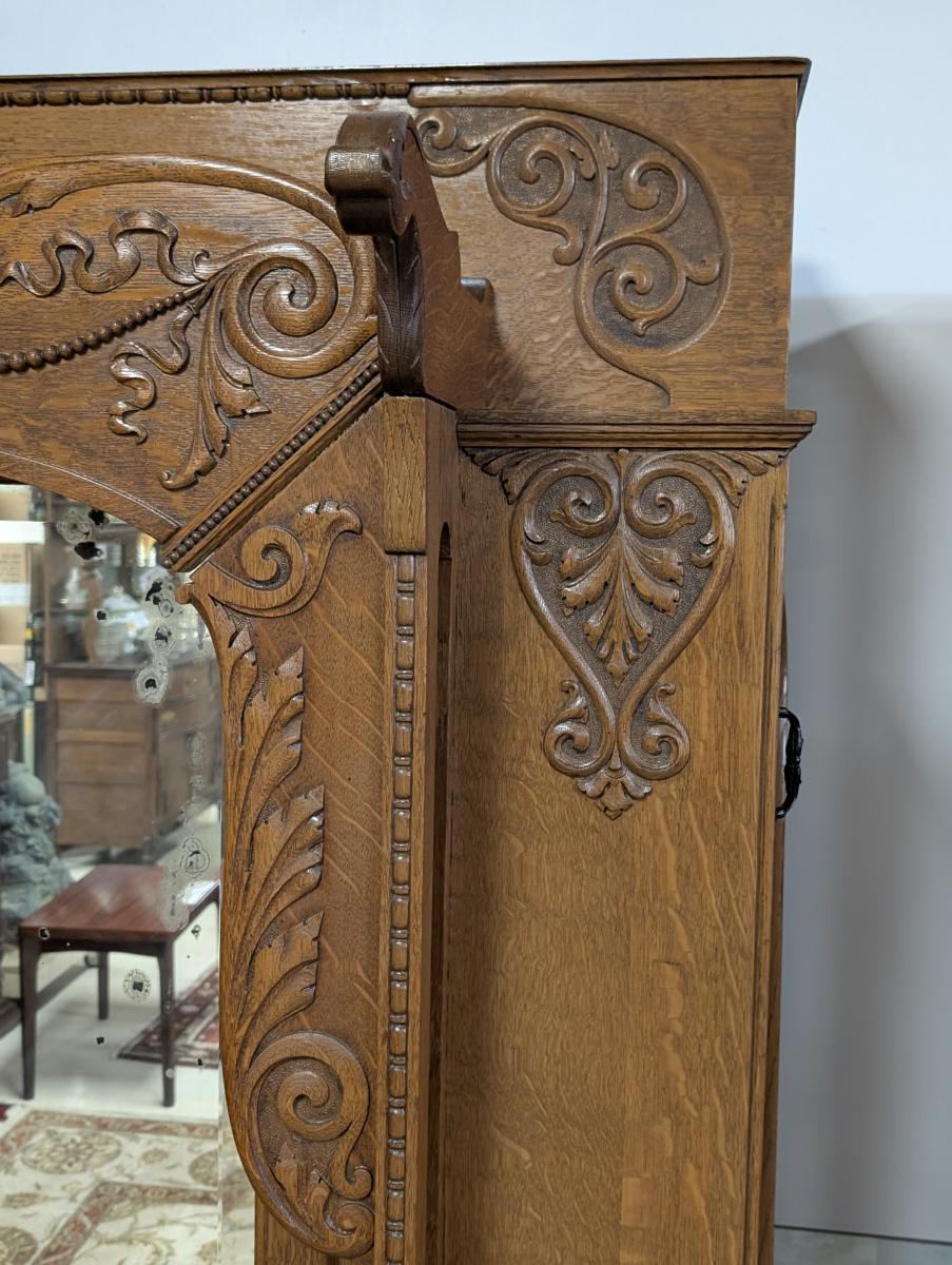 RARE Antique Victorian Windsor Folding Full Size Oak For Sale 2