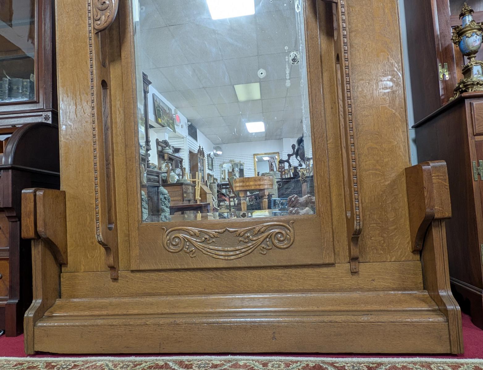 RARE Antique Victorian Windsor Folding Full Size Oak For Sale 3