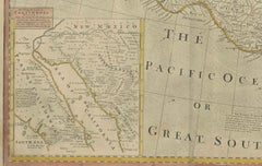 Raro mapa antiguo de América del Norte: Límites de la Guerra Francesa e India, 1793