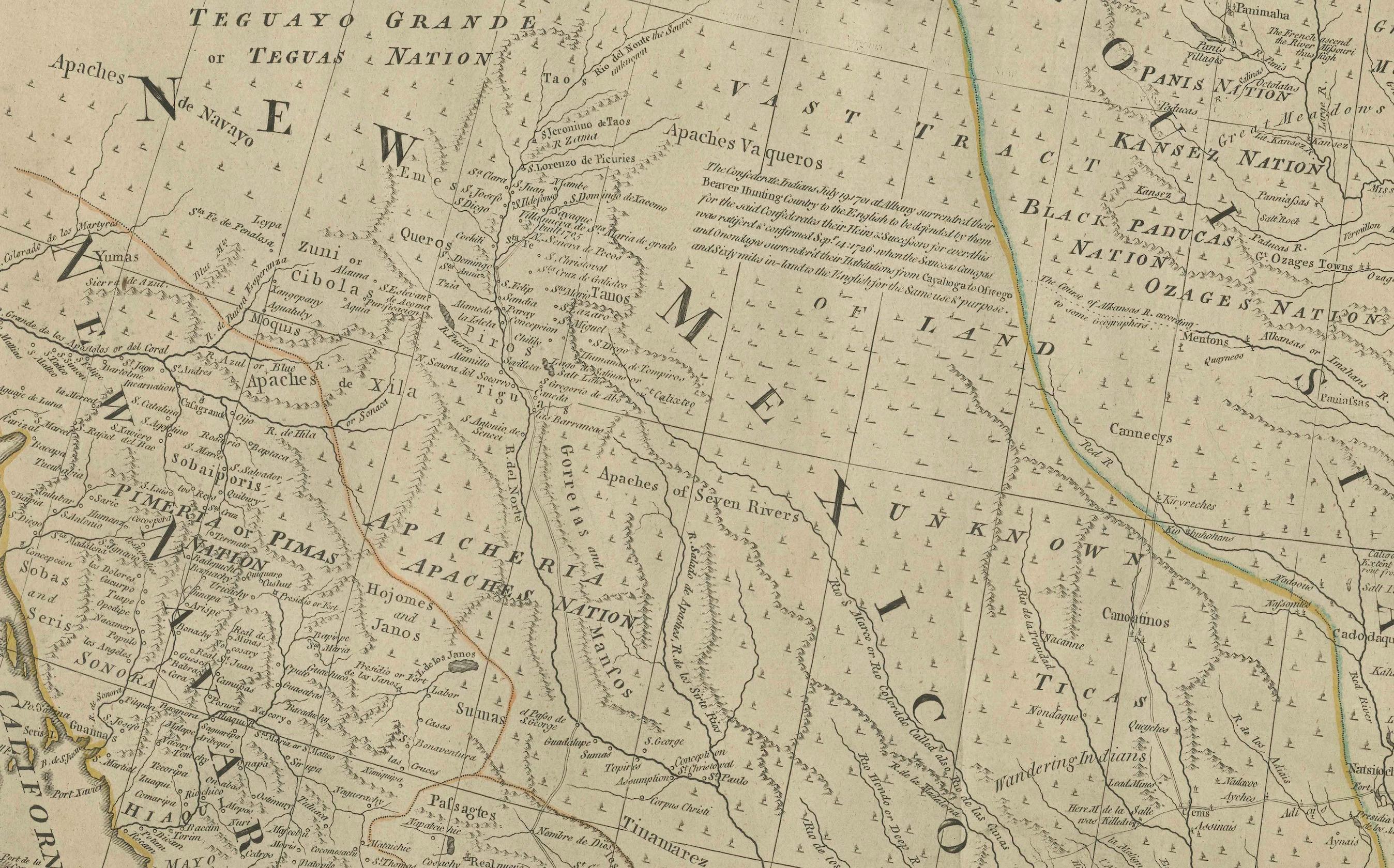 Seltene antike Wandkarte Nordamerikas: Französische und indische Kriegsgrenzen, 1793 im Zustand „Gut“ im Angebot in Langweer, NL