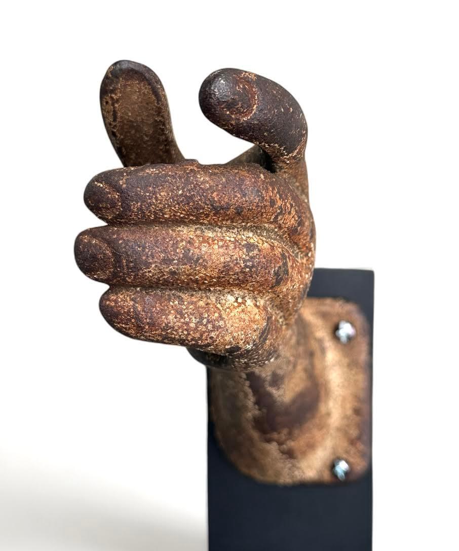 Iron Rare antique Whistle Soda cast iron advertising shaped display For Sale
