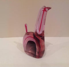 Rare Antonio da Ros for Cenedese Murano Sommerso Horse Sculpture