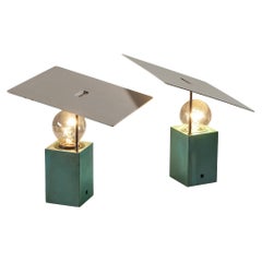 Rare Antonio Macchi For Arteluce Pair of '610' Table Lamps