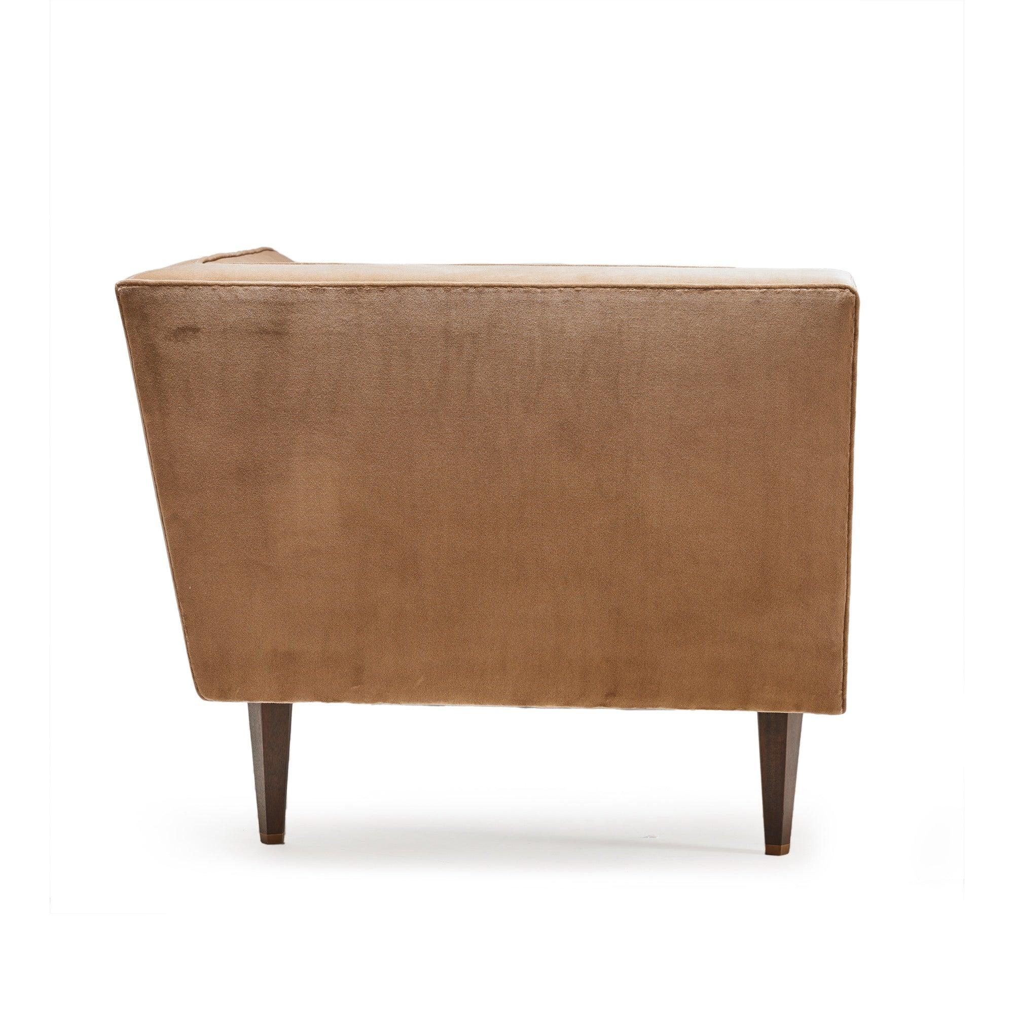 American Rare Angled Back Tailored Sofa by Edward Wormley for Dunbar For Sale